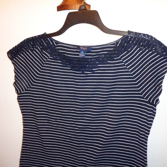 CHAPS Top SIze XL Striped - Picture 2 of 10